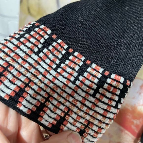 Maje Black Zig Zag Trim Sweater S/M - Picture 12 of 16